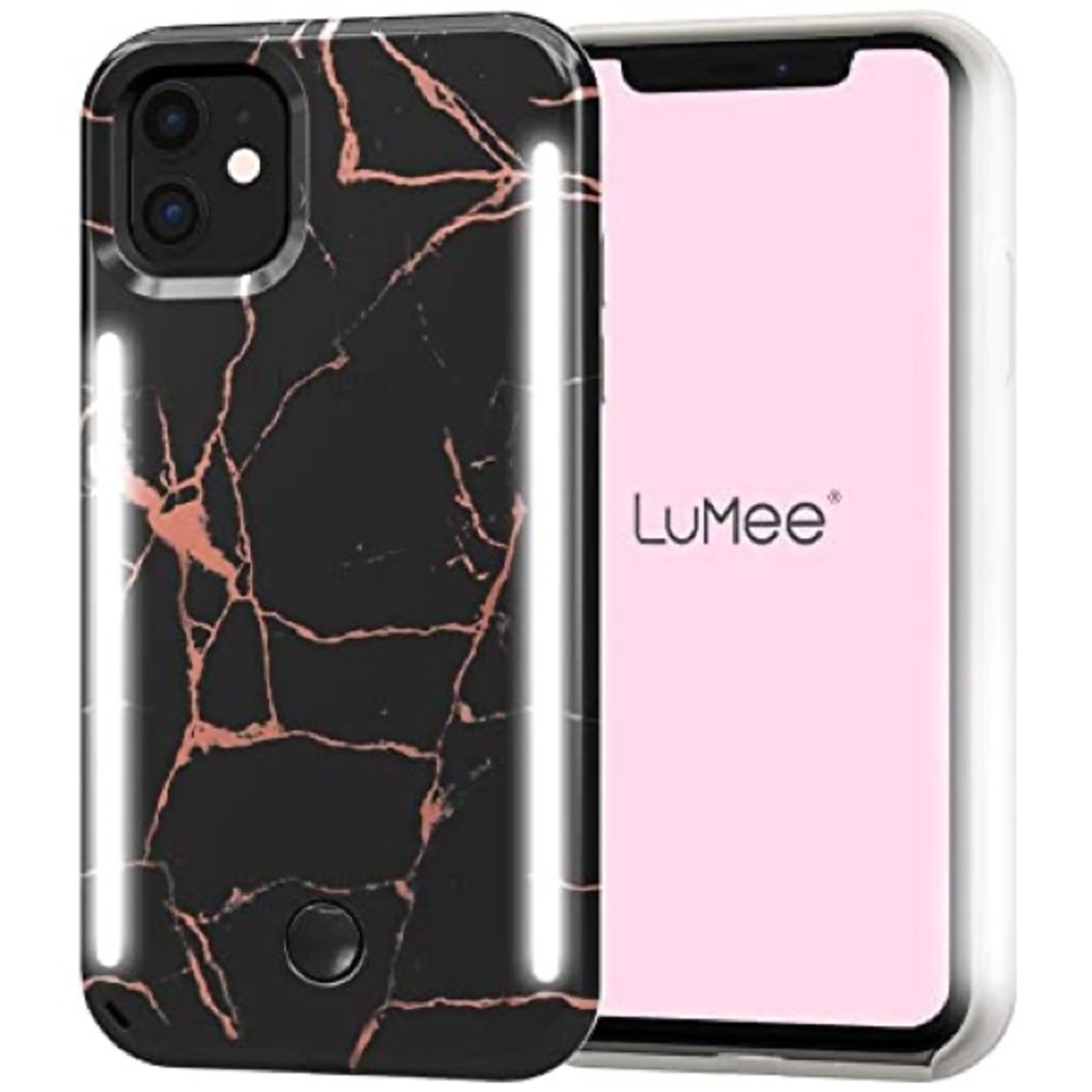 COPY - NEW IPhone 11 Pro Max LuMee Duo Black Marble Case